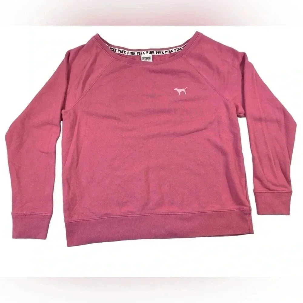 Victoria Secret PINK Open Back Oversized Size XS Sweatshirt